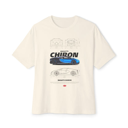 Bugatti Chiron Unisex Oversized Boxy Tee - Car T-shirt - CreativeRino