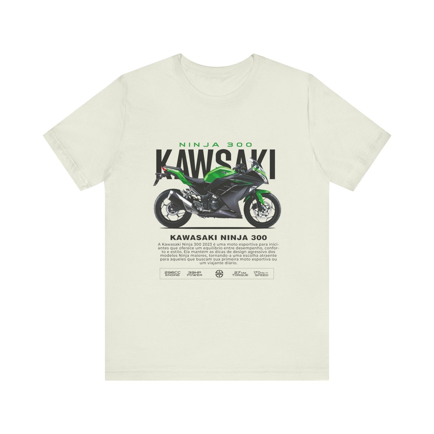 Kawasaki Ninja 300 Unisex T-Shirt - Vintage Motorcycle Graphic Tee - CreativeRino
