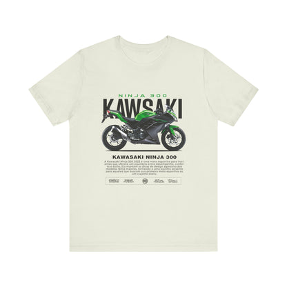 Kawasaki Ninja 300 Unisex T-Shirt - Vintage Motorcycle Graphic Tee - CreativeRino