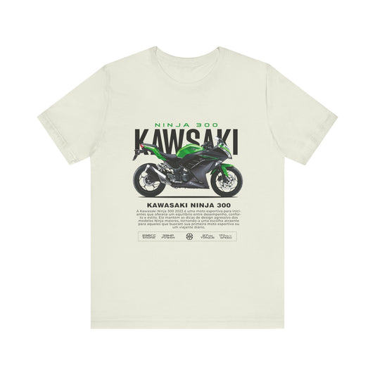 Kawasaki Ninja 300 Unisex T-Shirt - Vintage Motorcycle Graphic Tee - CreativeRino