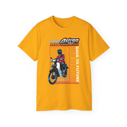 Honda Astrea Grand BTF Motorcycle - Perfect T-shirt for Bikers & Vintage Enthusiasts - CreativeRino