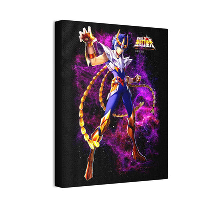Phoenix Nero Canvas Wall Art - Cosmic Warrior Artwork for Anime Lovers - CreativeRino