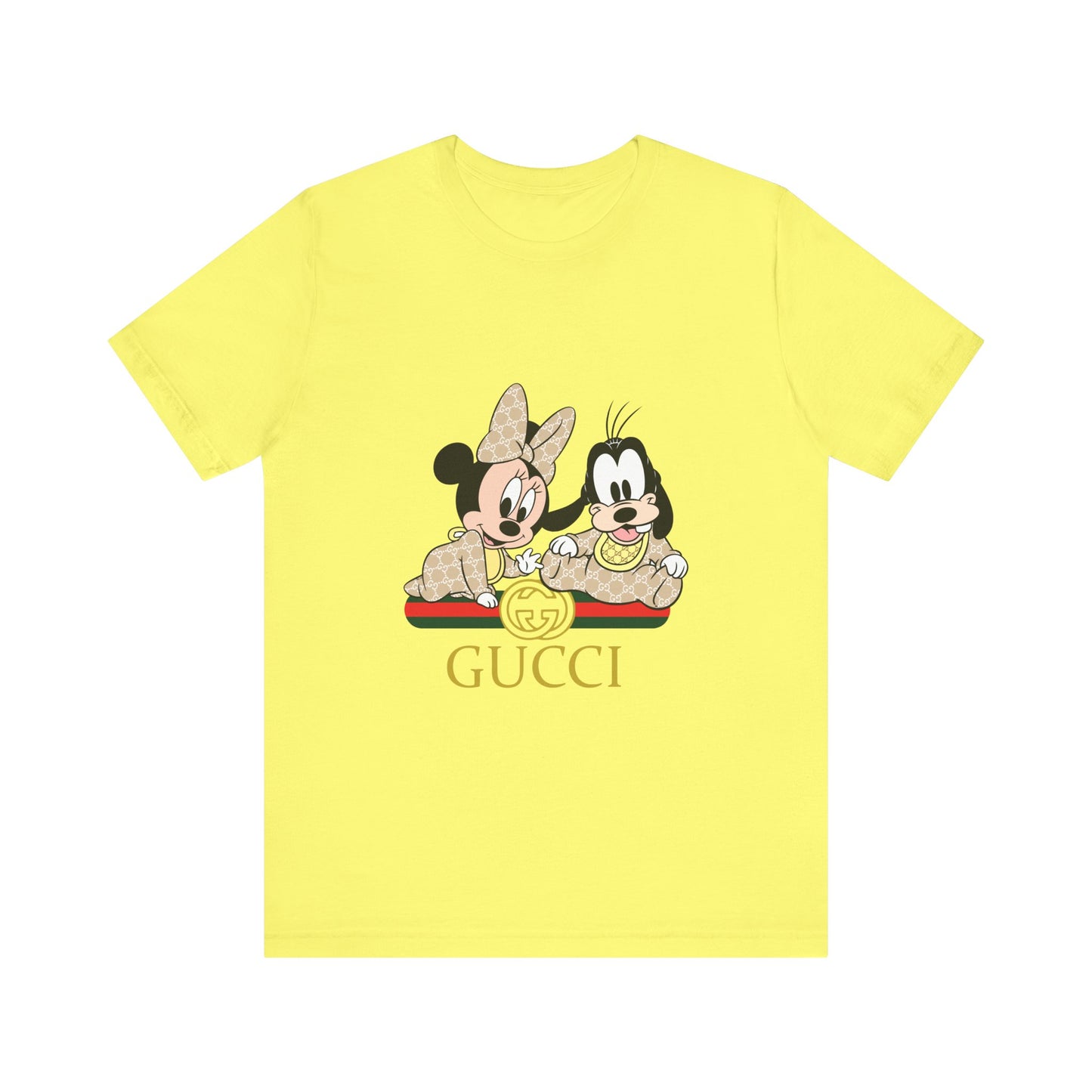 Mickey & Goofy Gucci Inspired Tee - Unisex Jersey Short Sleeve T-shirt - CreativeRino