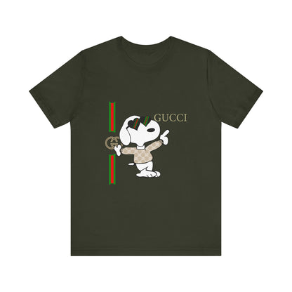 Snoopy Gucci Unisex Jersey Short Sleeve T-shirt - CreativeRino