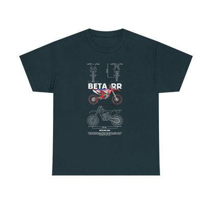 Unisex Heavy Cotton Tee - Beta RR Motorcycle Graphic T-shirt - CreativeRino