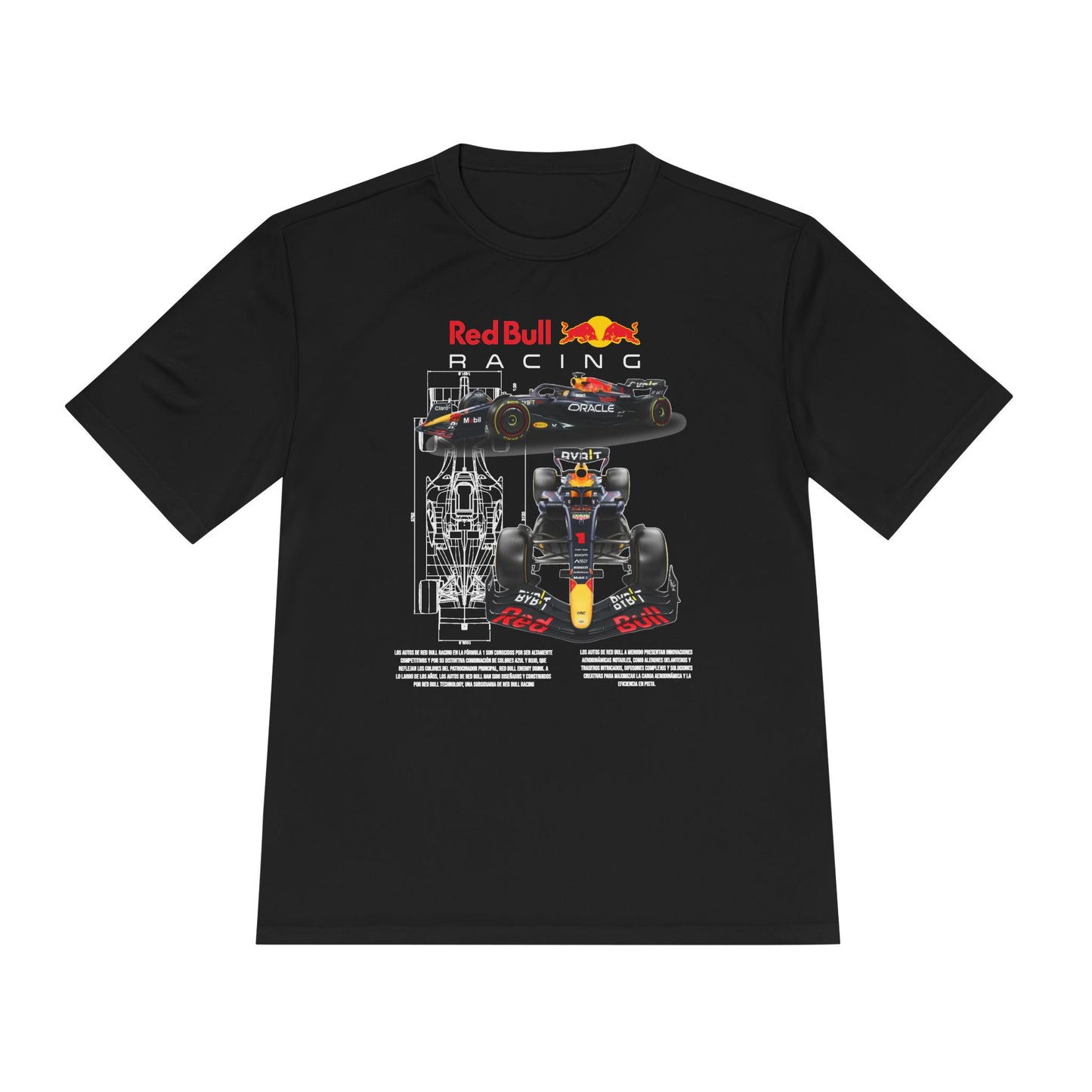 Red Bull Racing Unisex Moisture Wicking Tee for Motorsport Enthusiasts - CreativeRino
