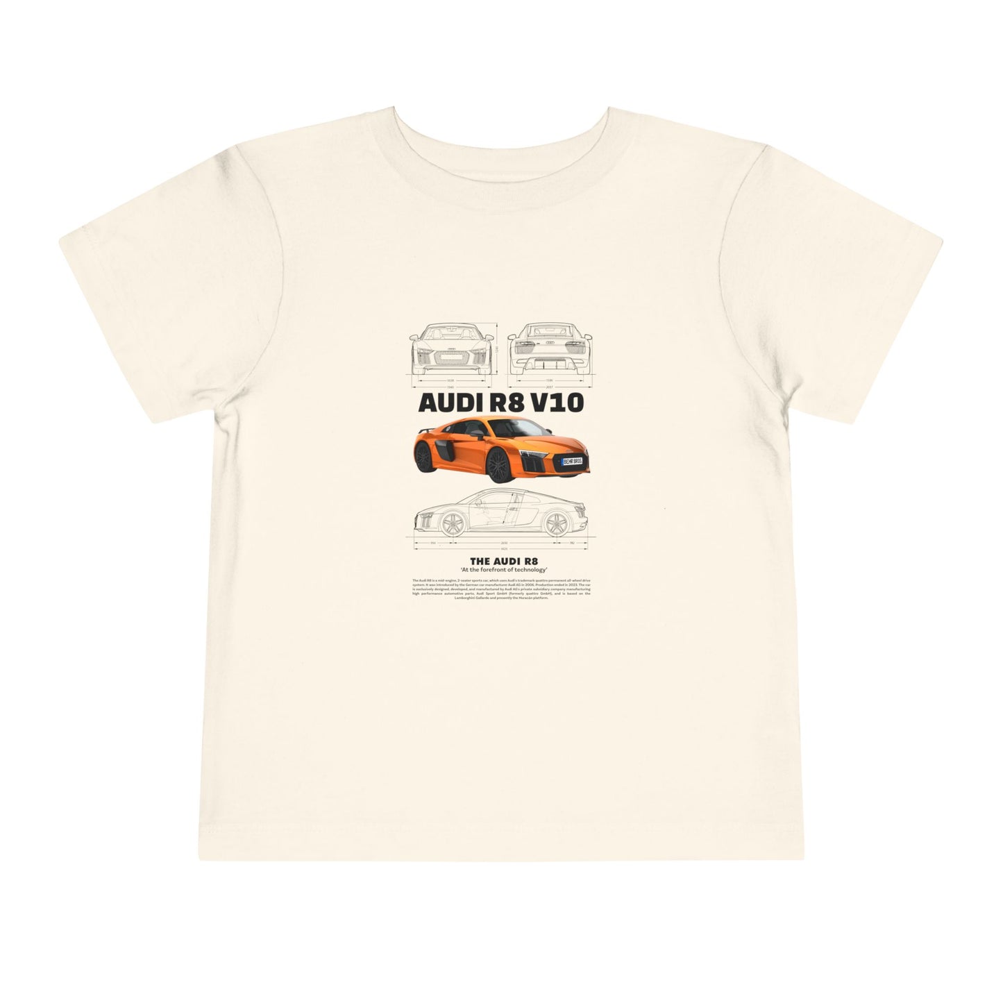 Audi R8 Car Lover Tee -  Graphic Short Sleeve Shirt | Car T-shirt - CreativeRino