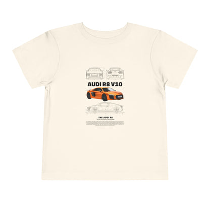 Audi R8 Car Lover Tee -  Graphic Short Sleeve Shirt | Car T-shirt - CreativeRino