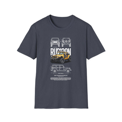 Rubicon Awaits Unisex Softstyle T-Shirt - Off-Road Vehicle Design - CreativeRino