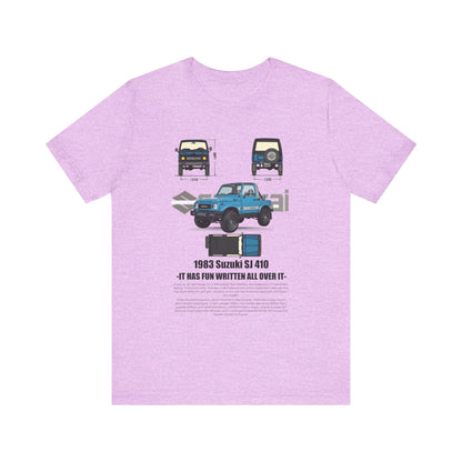 Vintage Suzuki 1983 Graphic Tee - Unisex Short Sleeve T-Shirt - CreativeRino