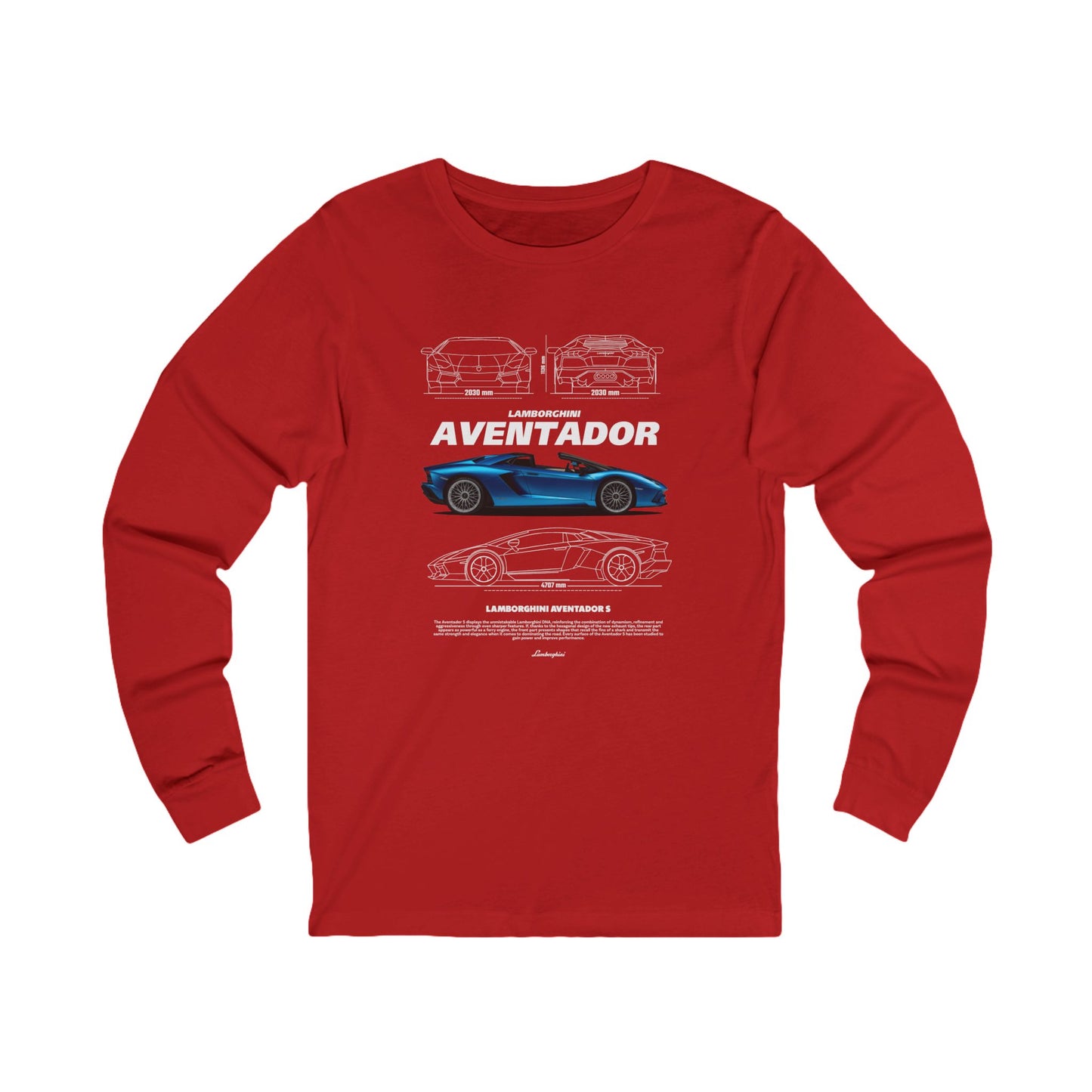 Lamborghini Aventador Unisex Long Sleeve Tee – Perfect for Car Enthusiasts - CreativeRino