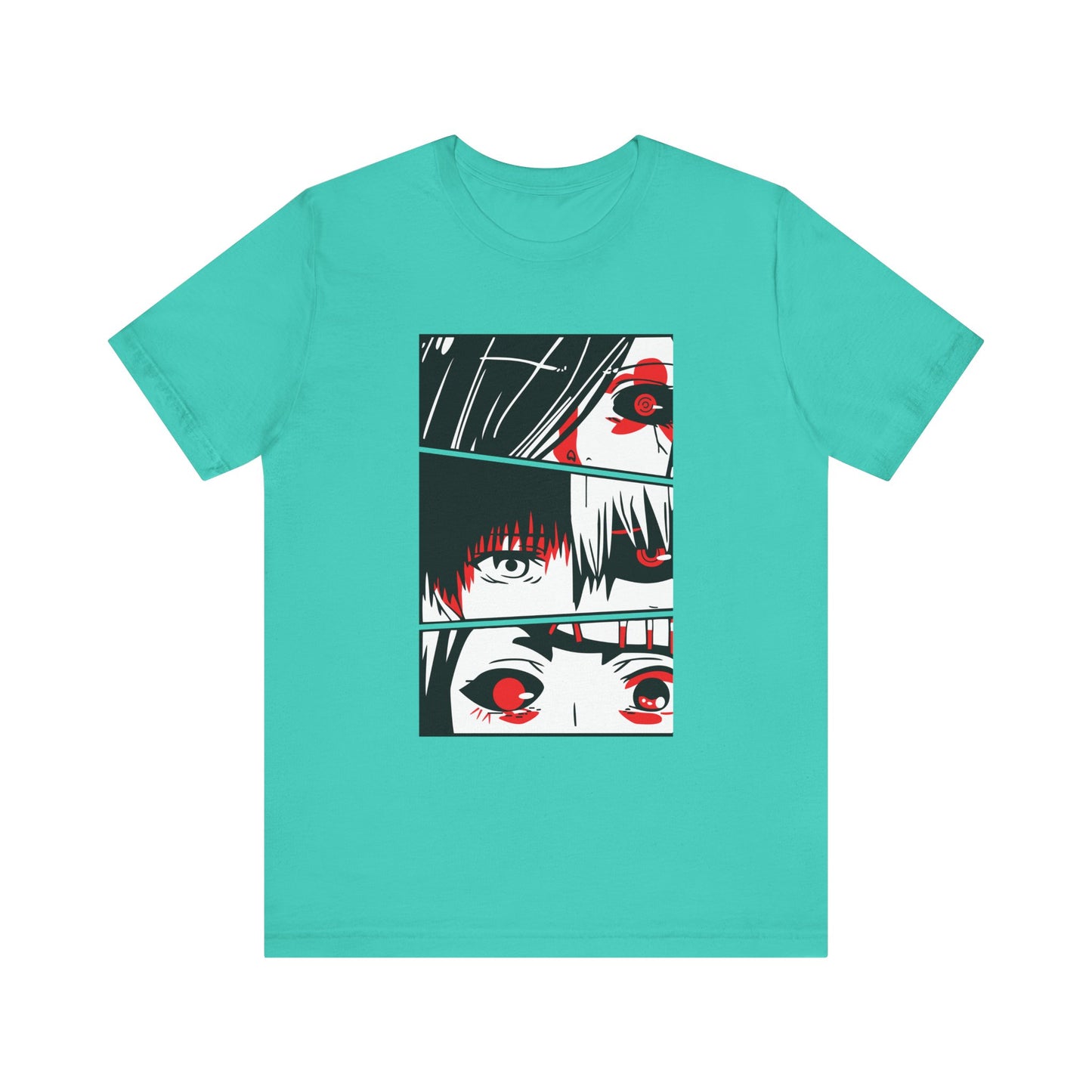 Eye-Catching Unisex Anime Tee - Stylish Graphic Design for Tokyo Ghoul Fans - CreativeRino