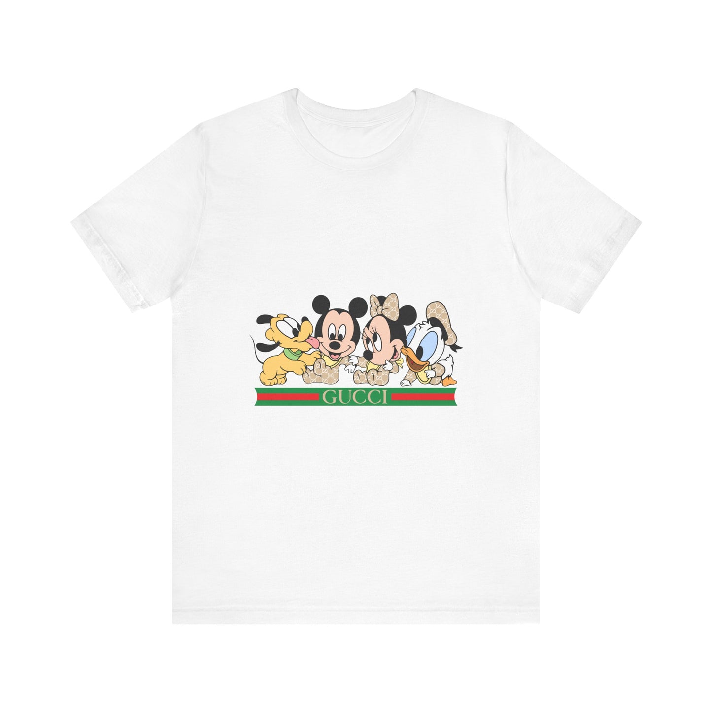Gucci Mickey Mouse Graphic Tee - Unisex Jersey Short Sleeve T-shirt - CreativeRino