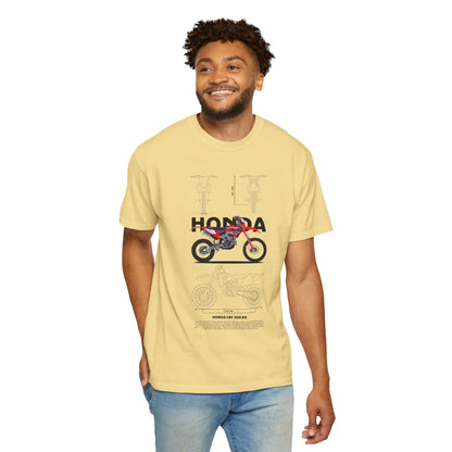 Honda CRF 300 RX Motorcycle Unisex T-Shirt | Garment-Dyed Vintage Tee - CreativeRino