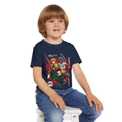 Kids Anime Graphic Tee - Cool Demon Slayer Design for Toddlers - CreativeRino