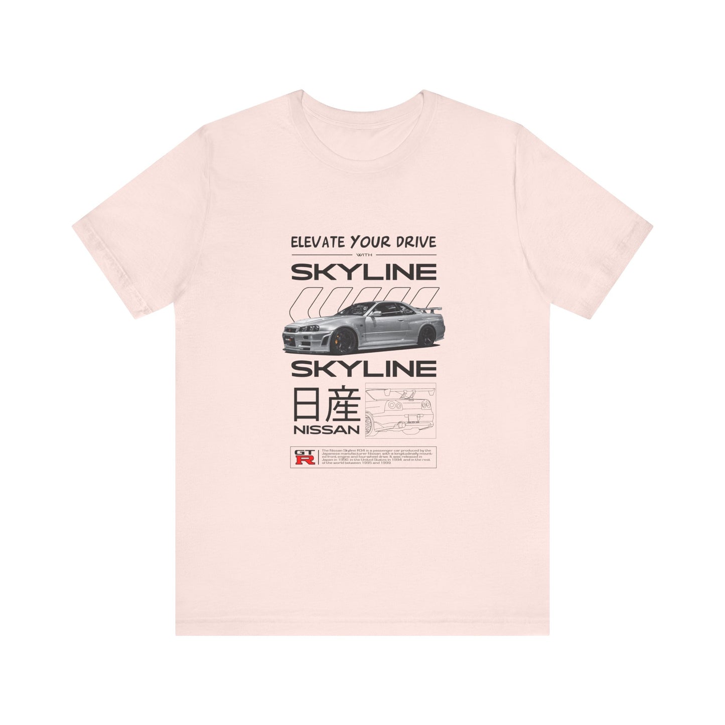 Nissan Skyline Graphic Tee - Elevate Your Drive - CreativeRino