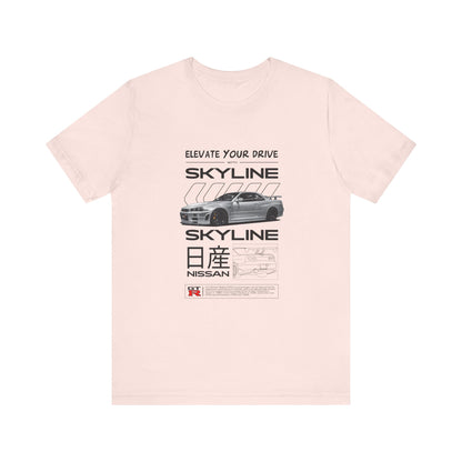 Nissan Skyline Graphic Tee - Elevate Your Drive - CreativeRino