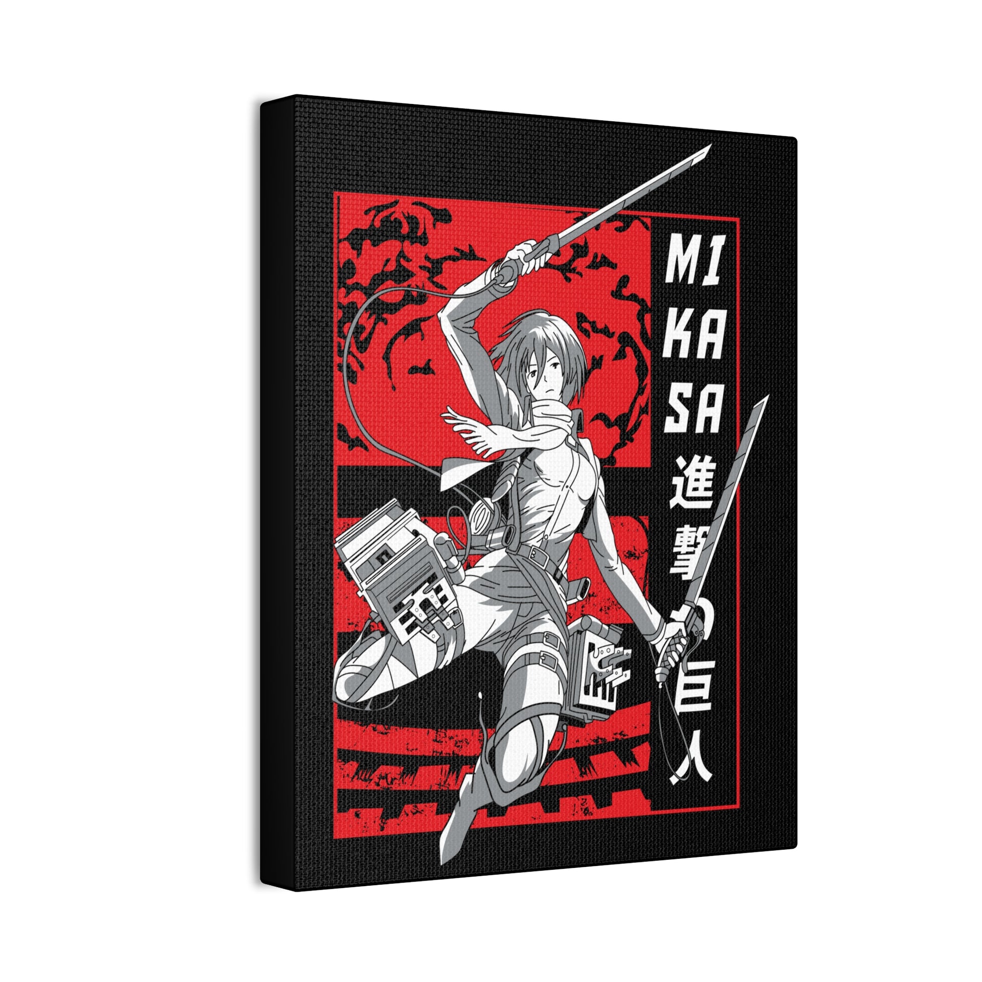 Mikasa Ackerman Canvas Art - Attack on Titan Wall Decor - CreativeRino