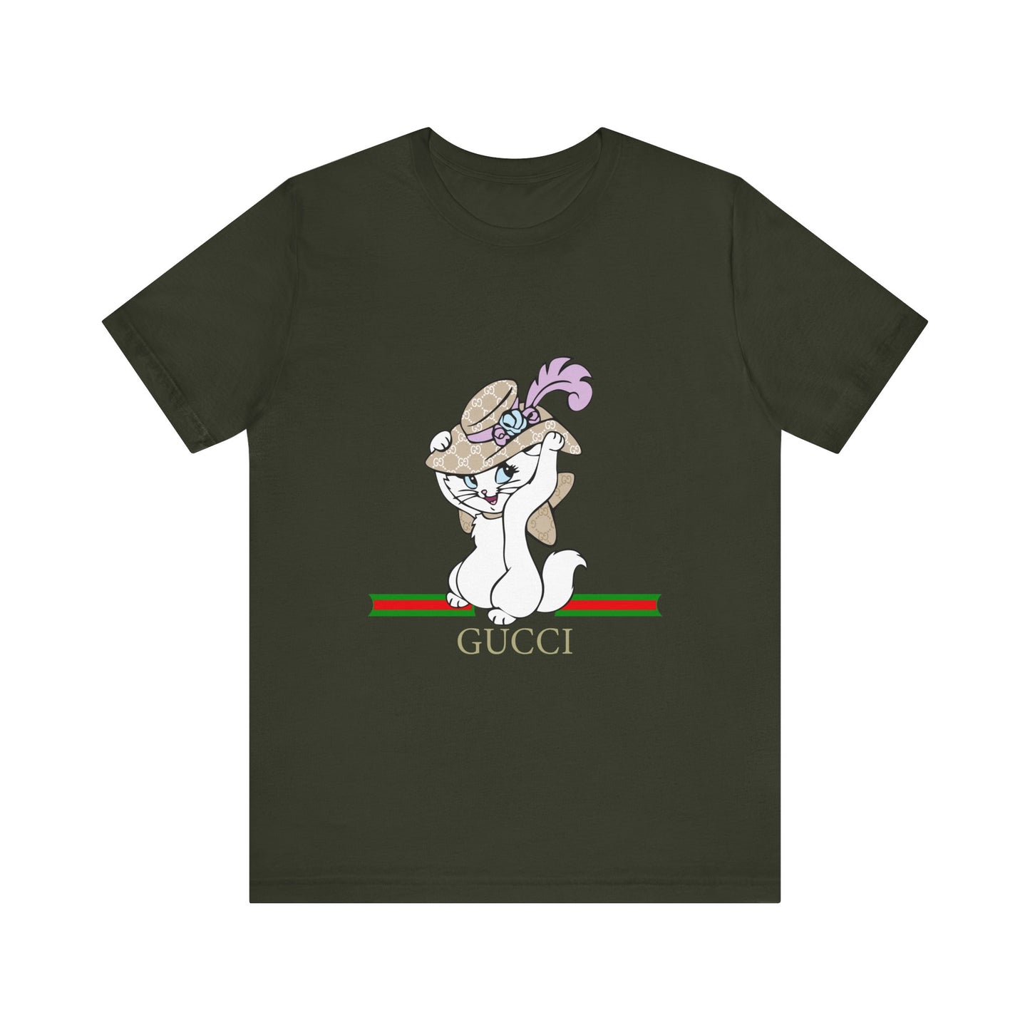Kitty Gucci Unisex Jersey Short Sleeve T-shirt - CreativeRino