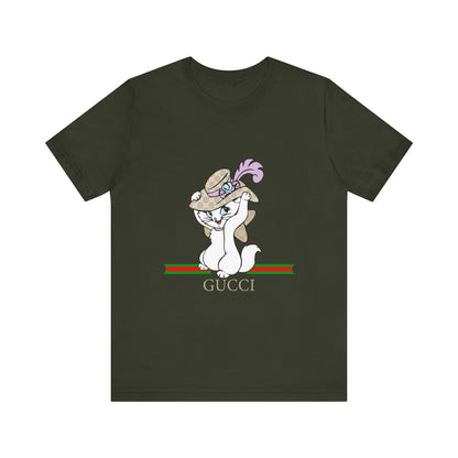 Kitty Gucci Unisex Jersey Short Sleeve T-shirt - CreativeRino