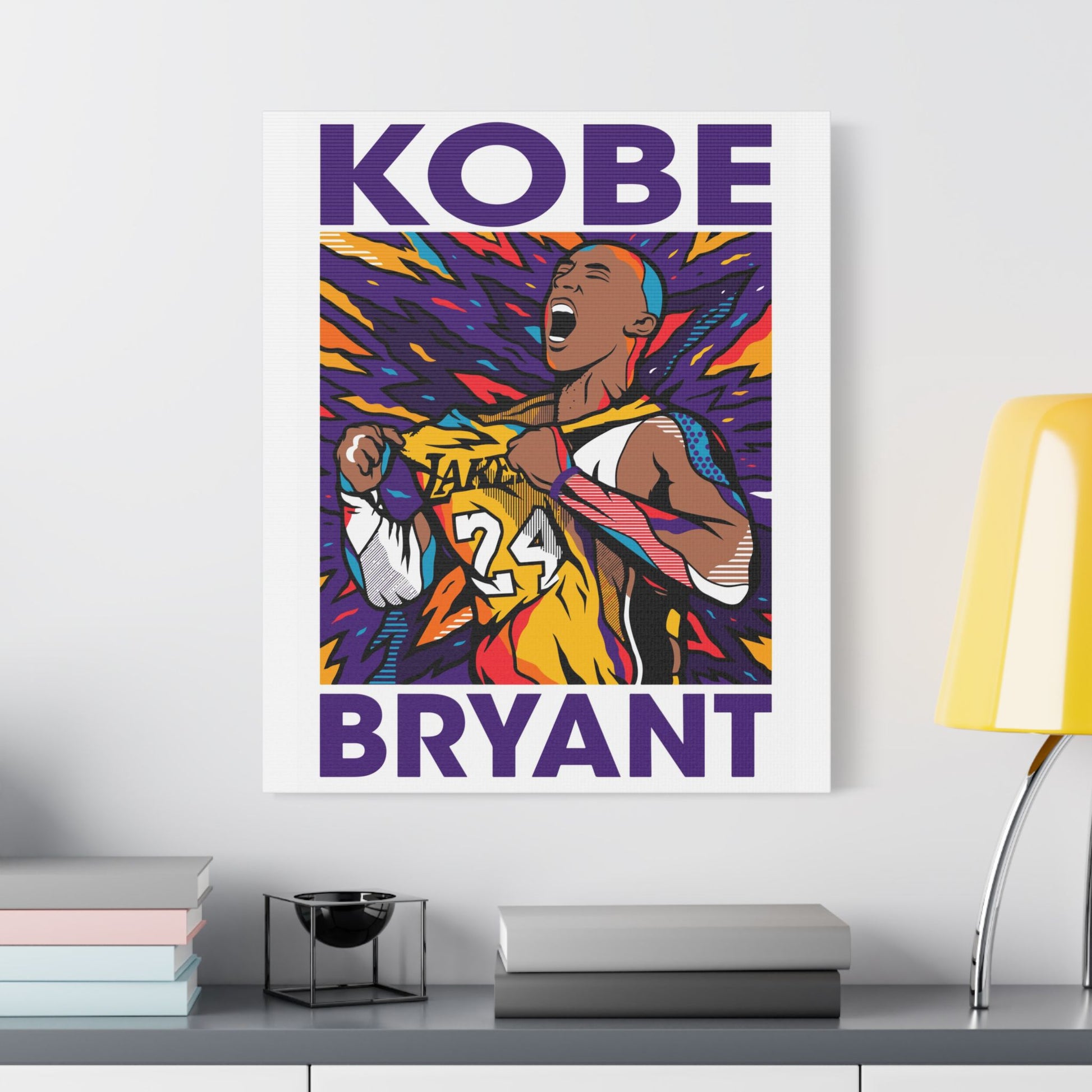 Kobe Bryant Inspired Satin Canvas Wall Art - CreativeRino