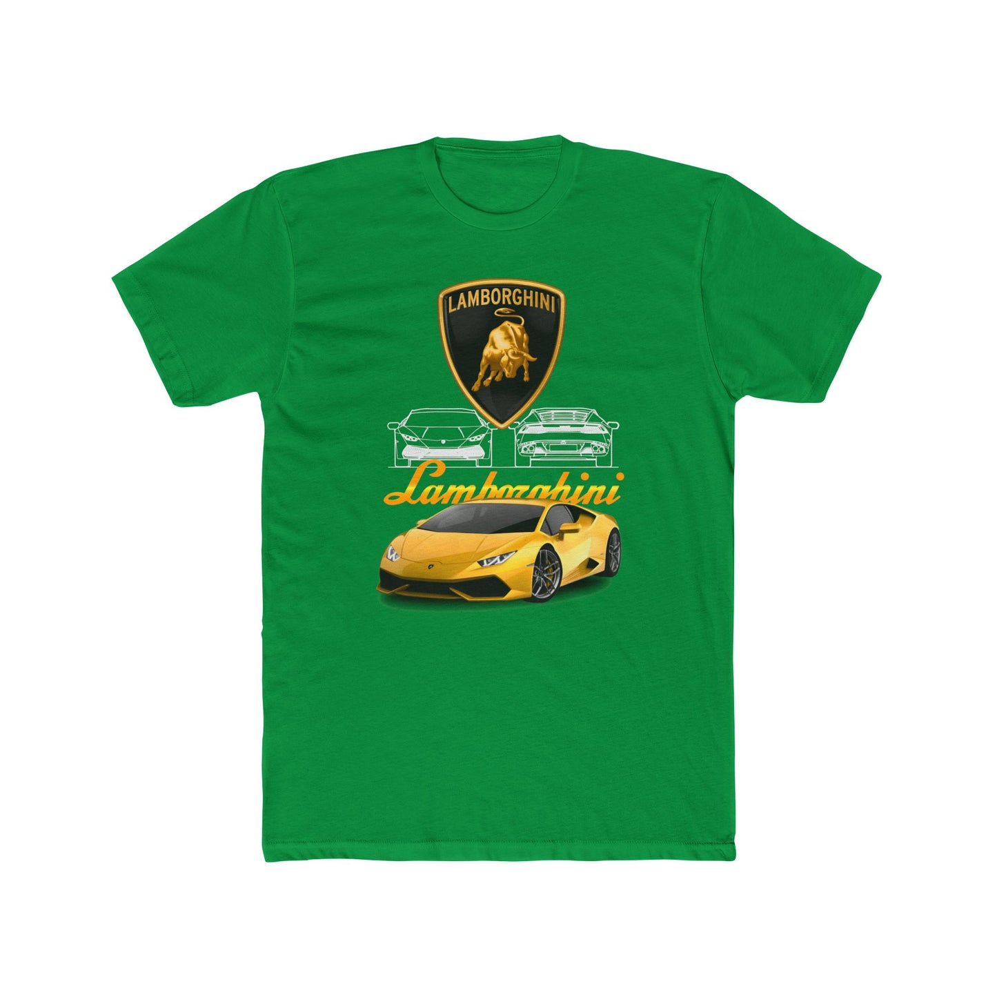 Lamborghini Graphic Unisex Cotton Crew T-shirt - CreativeRino