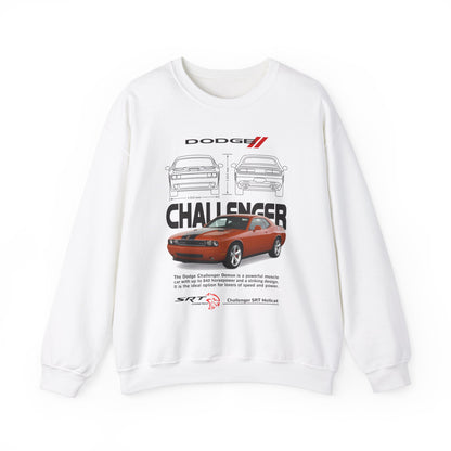 Dodge Challenger Unisex Heavy Blend™ Crewneck Sweatshirt - Retro Muscle Car Design - CreativeRino