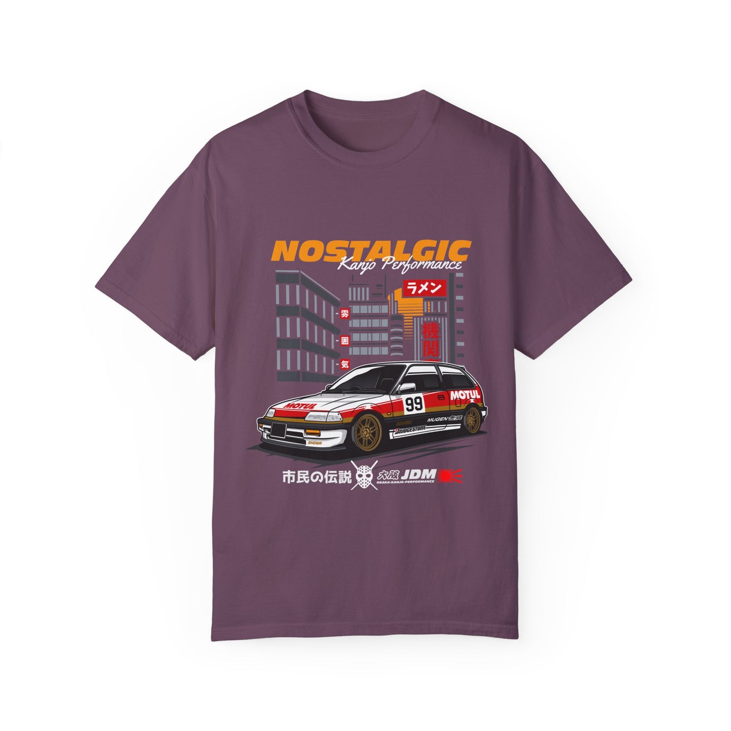 Nostalgic JDM Racer T-shirt - Unisex Garment-Dyed Tee - CreativeRino