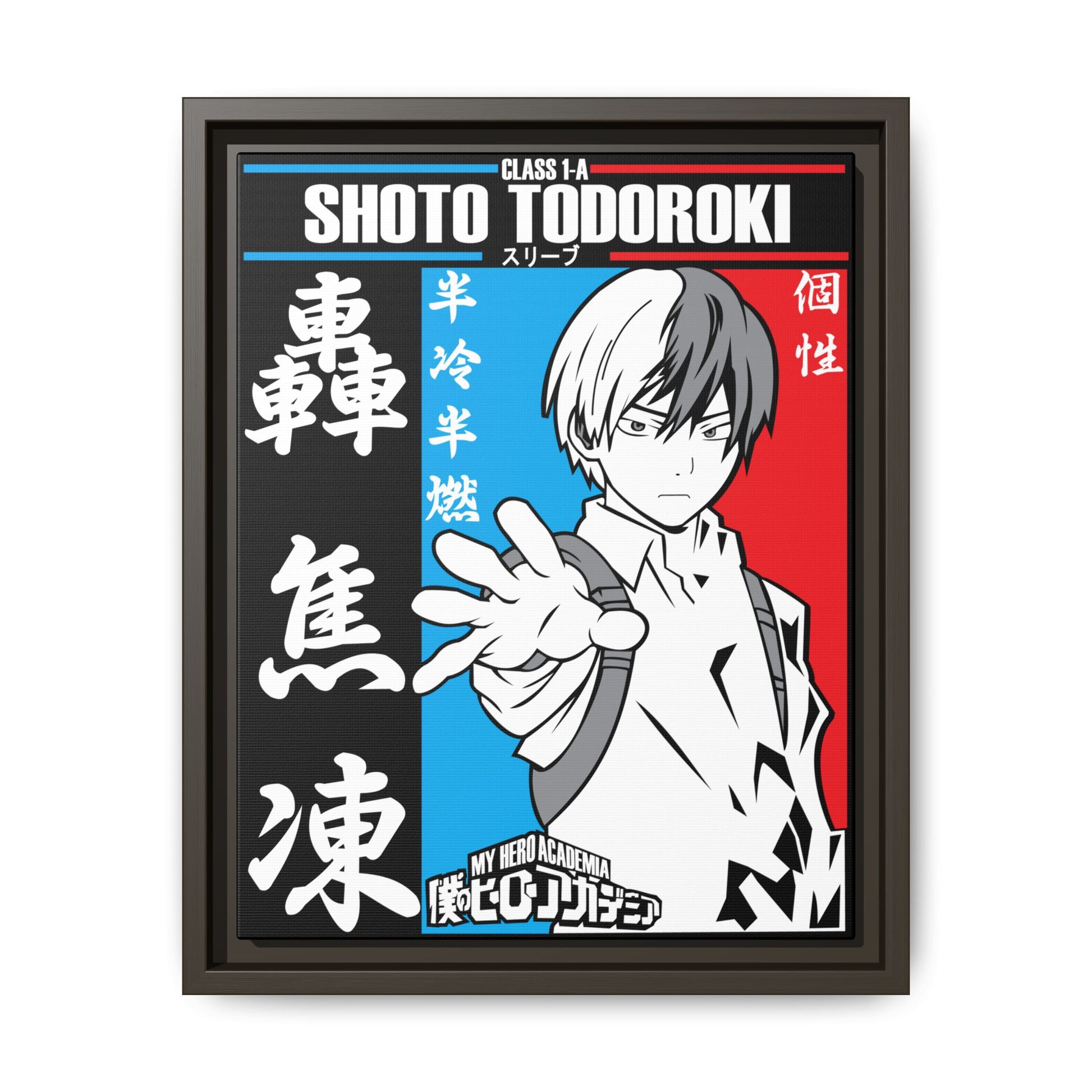 My Hero Academia Shoto Todoroki Canvas Art Print - Framed Wall Decor - CreativeRino