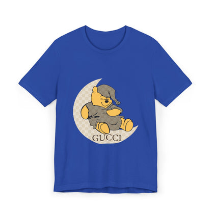Cozy Sleepy Bear Unisex Jersey T-Shirt - CreativeRino