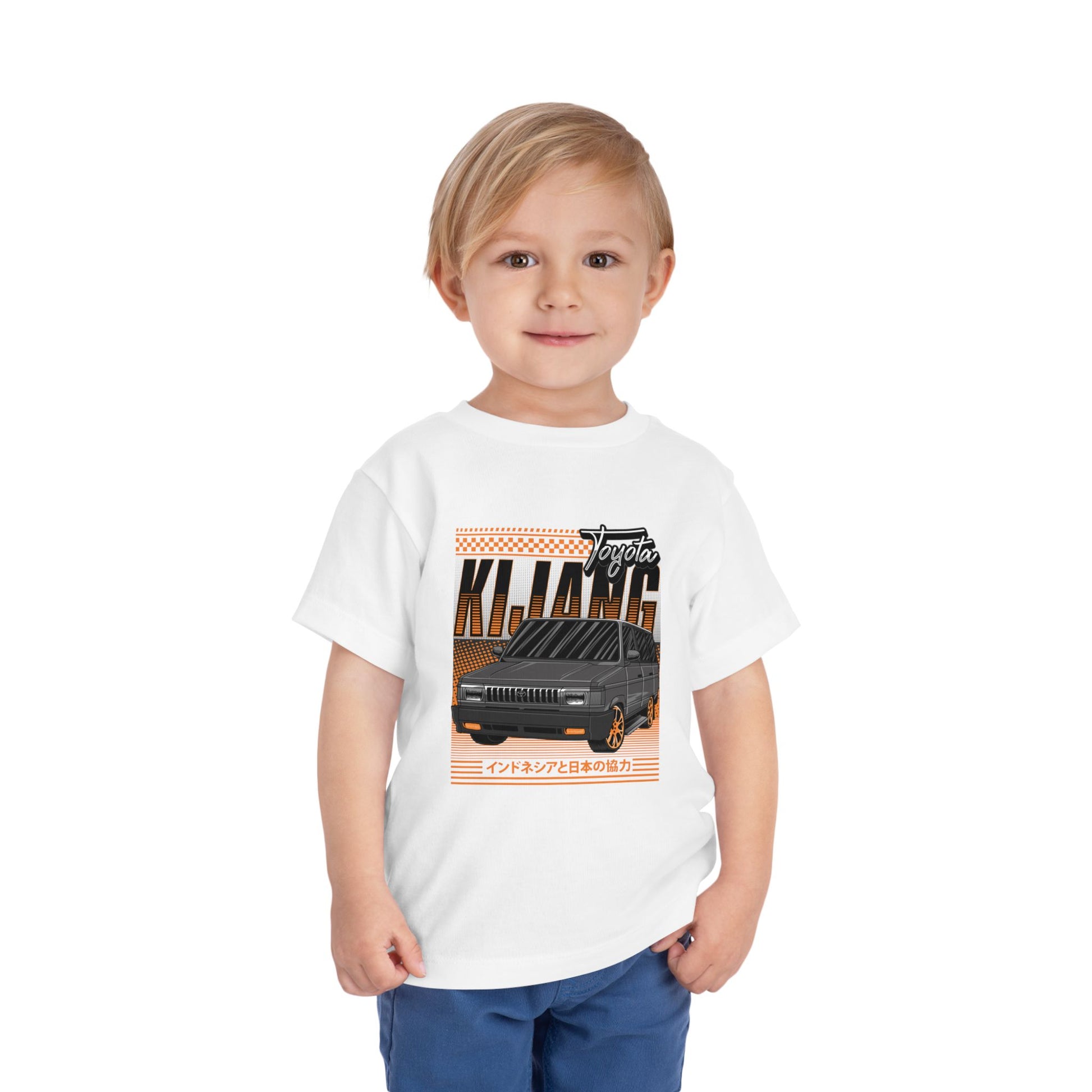 Kijang Grand Extra Graphic Toddler Tee - Cool Car T-shirt Design for Kids - CreativeRino
