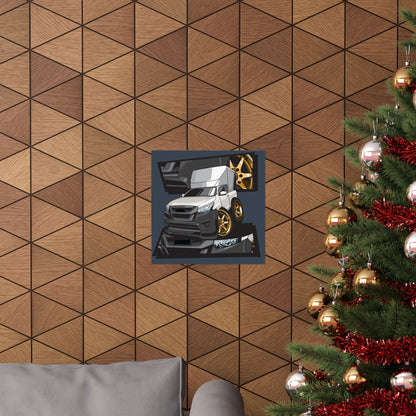 Sporty Car Matte Square Poster - Perfect for Car Enthusiasts and Home Decor - CreativeRino