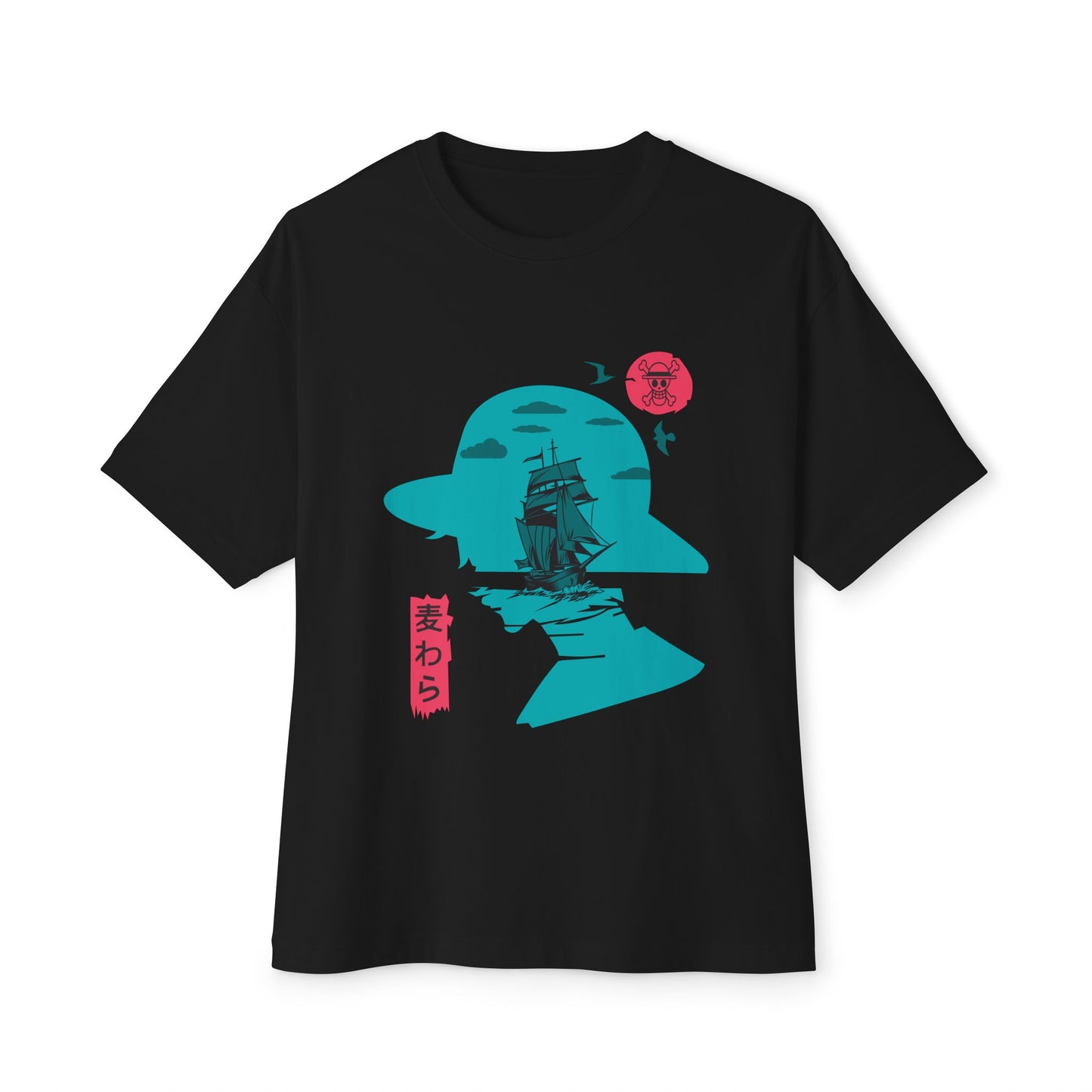 One Piece Graphic Unisex Oversized Boxy Tee - Relaxed Fit T-shirt for Anime Lovers - CreativeRino