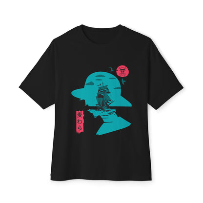One Piece Graphic Unisex Oversized Boxy Tee - Relaxed Fit T-shirt for Anime Lovers - CreativeRino