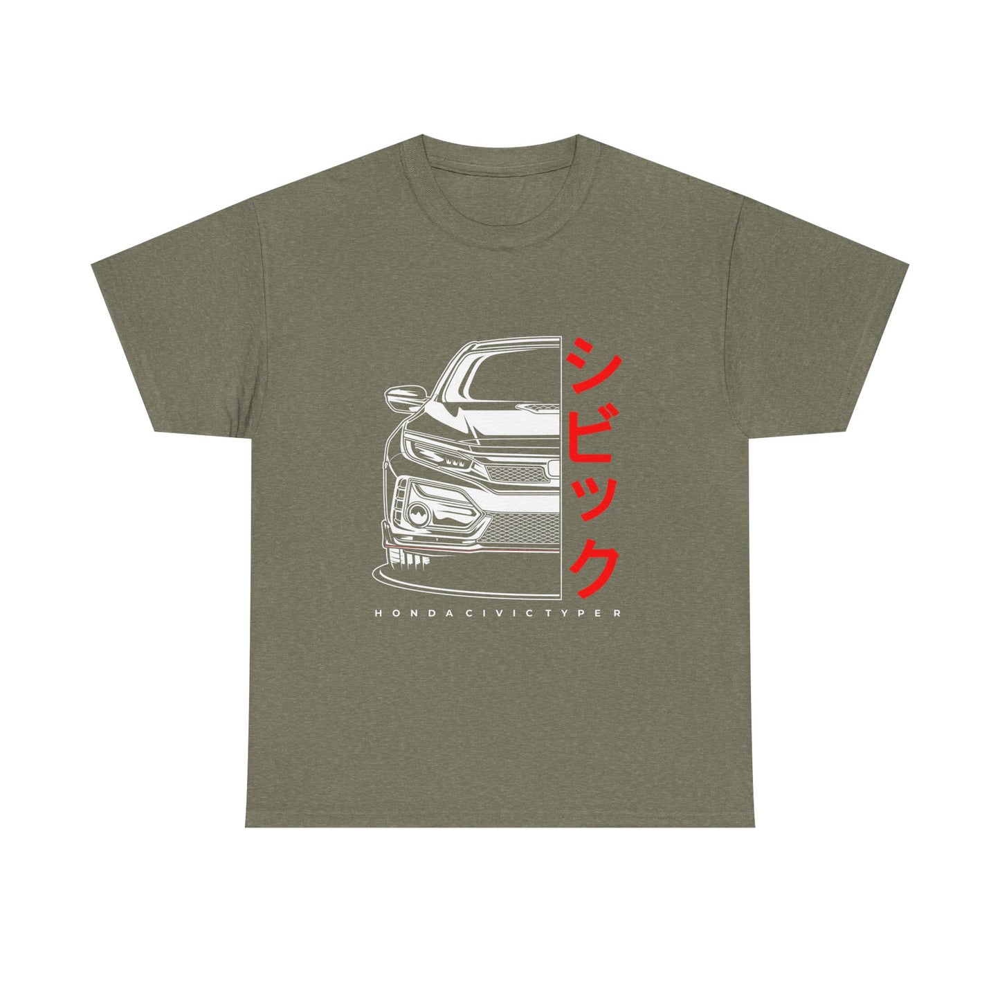Honda Civic Type R Unisex Tee - Car Lover's Heavy Cotton T-shirt - CreativeRino