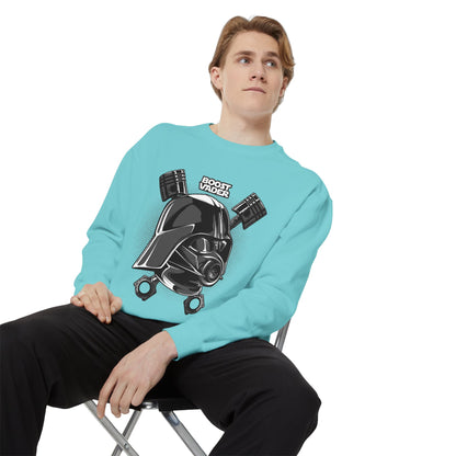 Boost Vader Unisex Garment-Dyed Sweatshirt - Cool, Comfortable, and Stylish - CreativeRino