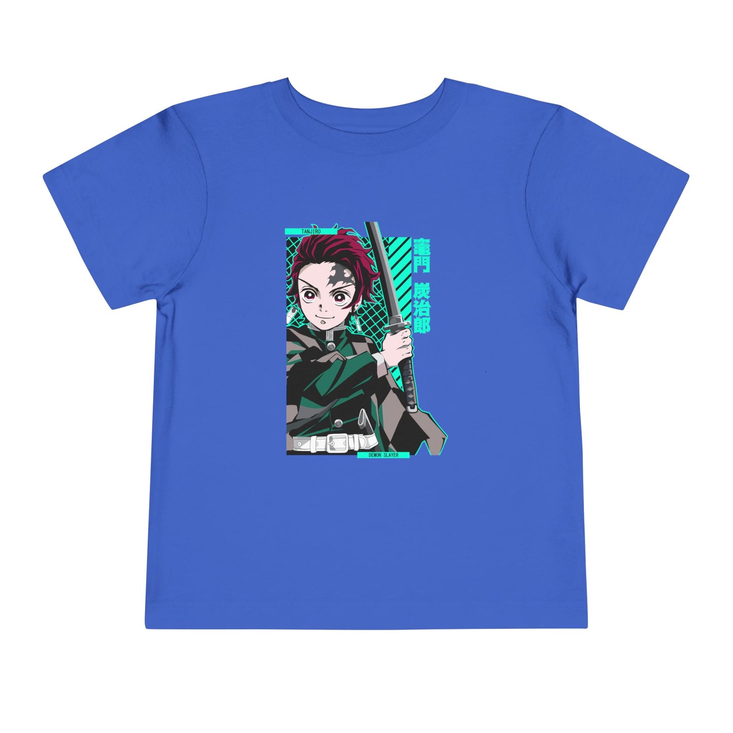 Demon Slayer Toddler Short Sleeve Tee - Anime Character Design for Young Fans - CreativeRino