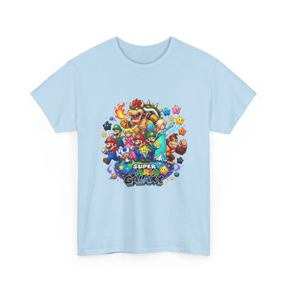 Gaming Characters Graphic Tee — "Mario Galaxy" Colorful Arcade Crew T-Shirt Printify