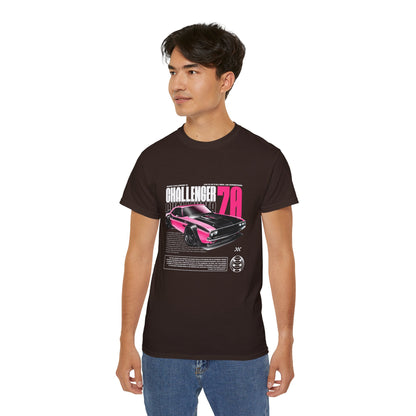 Vintage Challenger 70 Unisex Ultra Cotton Tee - Classic Muscle Car Shirt - CreativeRino