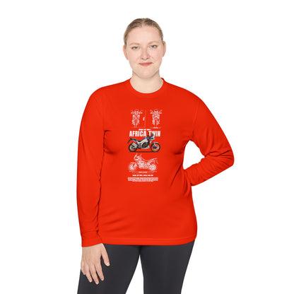 Honda CRF1000L Africa Twin Motorcycle Enthusiast Unisex Long Sleeve Tee - Africa Twin T-shirt Design - CreativeRino