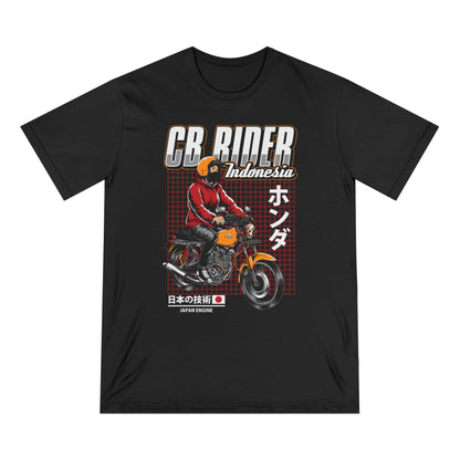 Honda CB Rider Vintage Motorcycle Rider Tee - Perfect T-shirt for Bikers and Casual Wear - CreativeRino