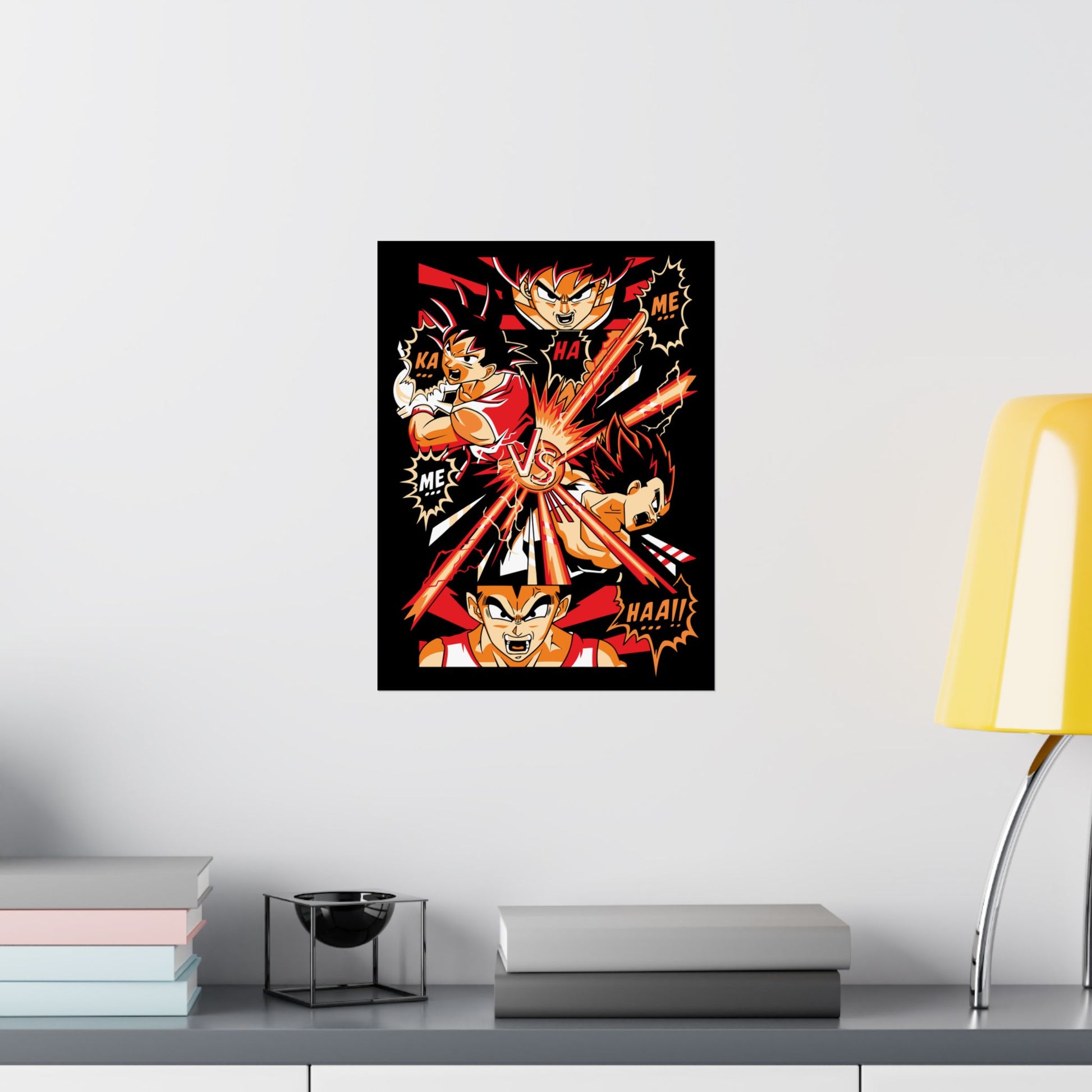 Dragon Ball Anime Battle Matte Vertical Poster - Perfect for Home Decor and Fan Gifts - CreativeRino