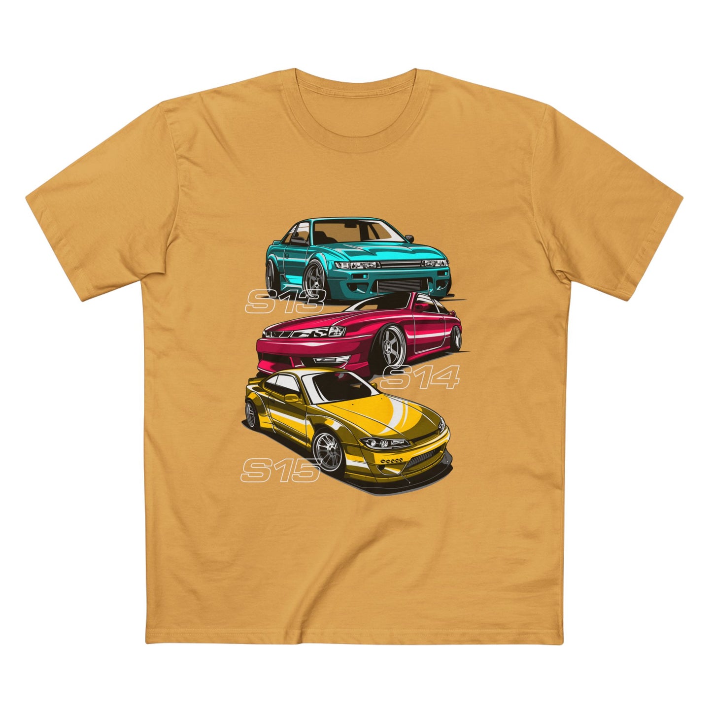 Classic Car Enthusiast Tee - S13, S14, S15 Car T-shirt Designs - CreativeRino