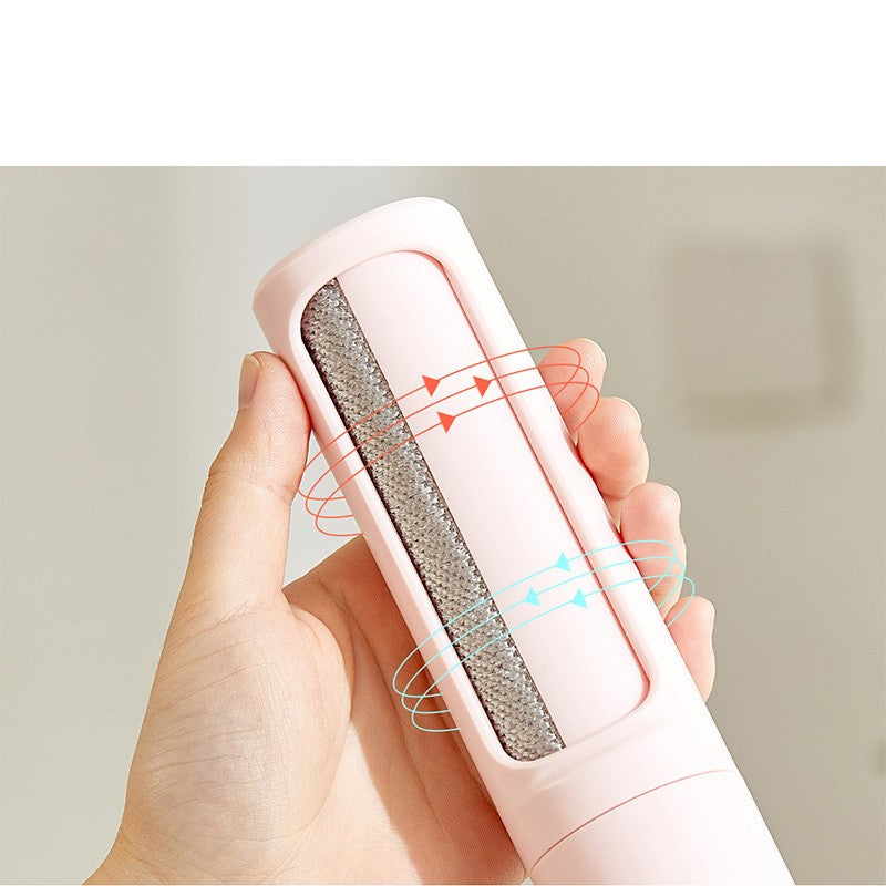 2-in-1 Reusable Pet Hair Remover Brush & Lint Roller – Self Cleaning Portable Fur Remover for Cat & Dog Hair, Clothes, Sofa, Carpet & Furniture Cleaning Tool CreativeRino