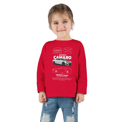 Chevrolet Camaro Toddler Long Sleeve Tee – Perfect Gift for Young Car Enthusiasts - CreativeRino