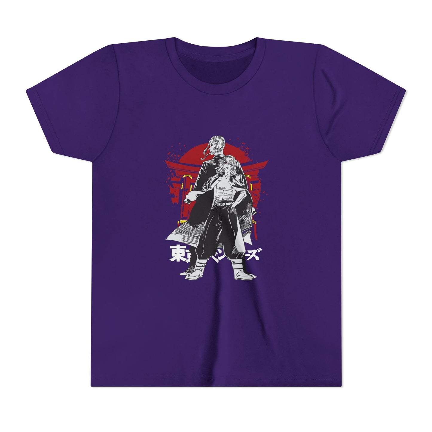 Tokyo Revengers Youth Short Sleeve Tee - Samurai Graphic T-shirt for Anime Fans - CreativeRino