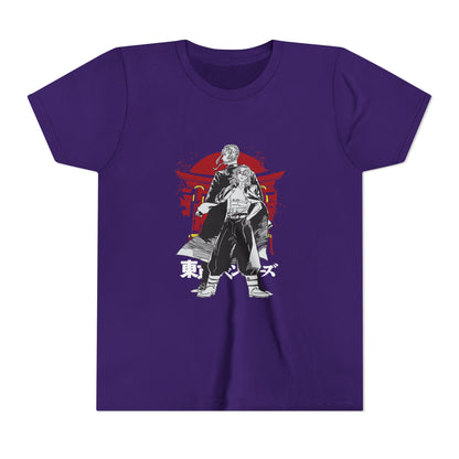 Tokyo Revengers Youth Short Sleeve Tee - Samurai Graphic T-shirt for Anime Fans - CreativeRino