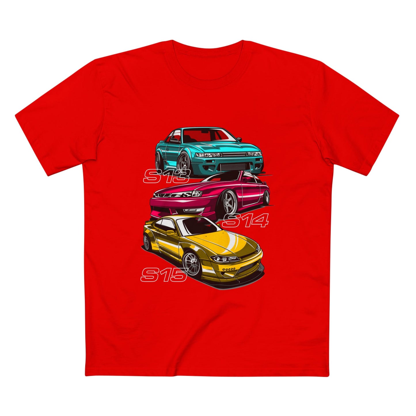 Classic Car Enthusiast Tee - S13, S14, S15 Car T-shirt Designs - CreativeRino