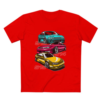 Classic Car Enthusiast Tee - S13, S14, S15 Car T-shirt Designs - CreativeRino