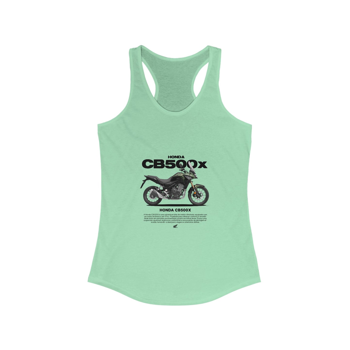 Honda CB500X Motorcycle Enthusiast Racerback Tank - T-shirt Design - CreativeRino